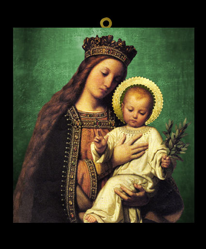 VE1 - Virgen Madonna y el Niño del Laurel